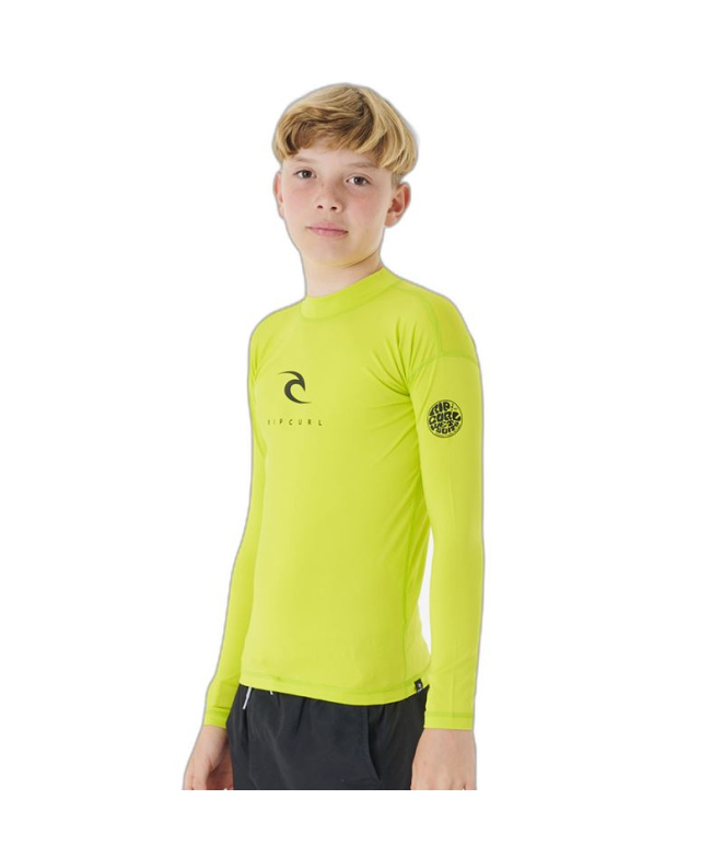 Licra de Surf Rip Curl Corps L/S Rash Vest Enfant