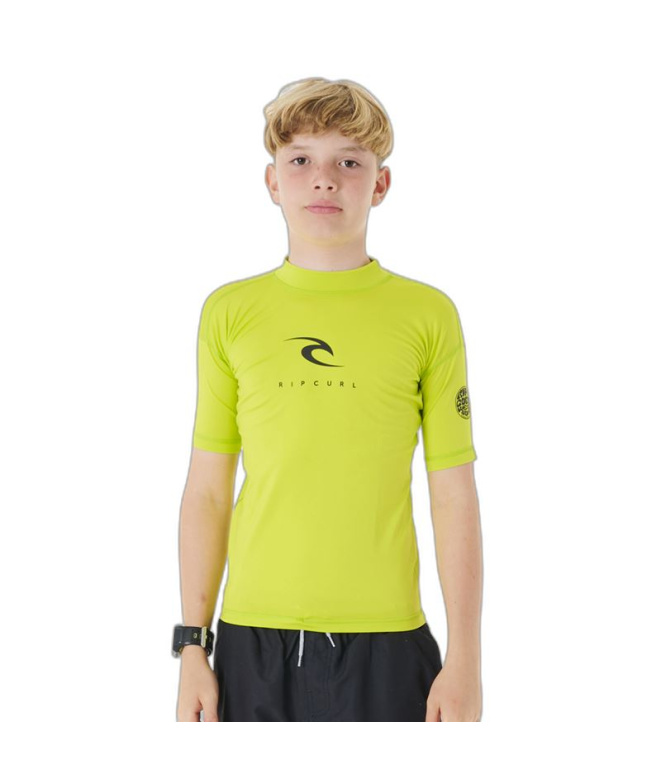Licra de Surf Rip Curl Corps S/S Rash Vest Enfant