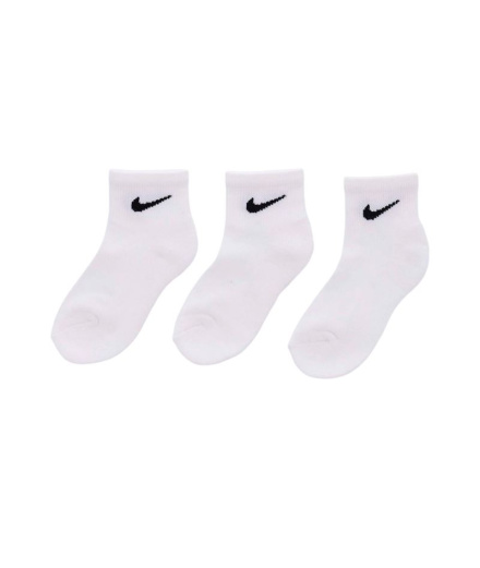 Calcetines Nike Basic Pack Ankle 3Pk Niño Blanco
