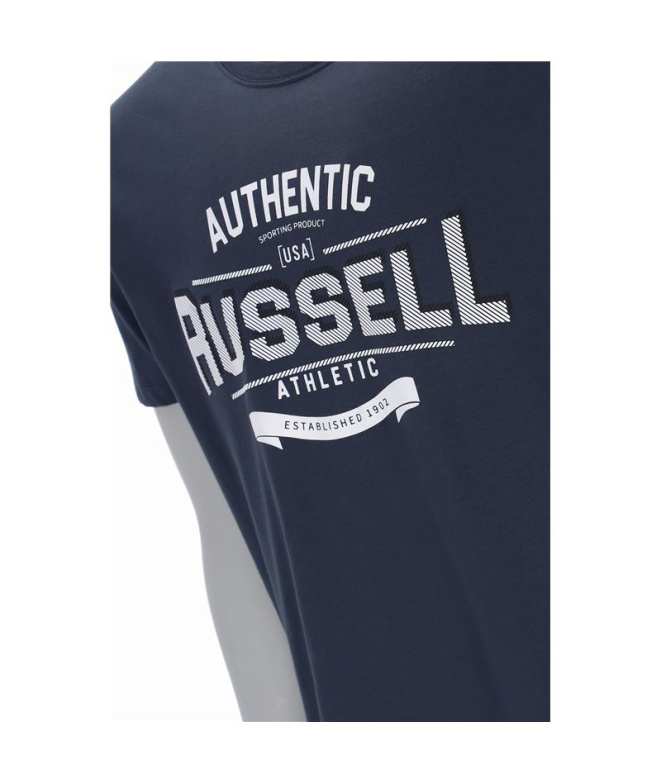 Camiseta Rusell Ara Azul Hombre