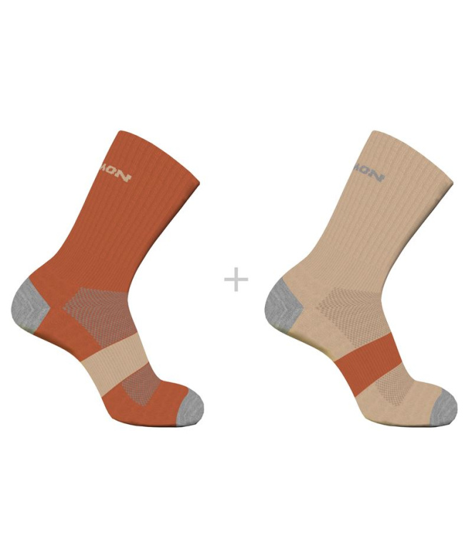 Meias de Corrida Salomon Evasion Crew 2-Pack...
