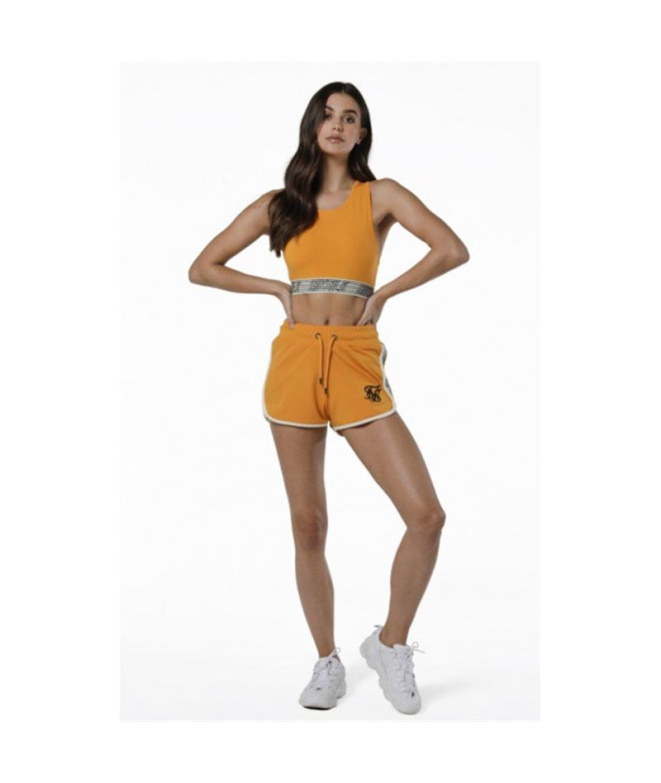 Shorts de course SikSilk jaune