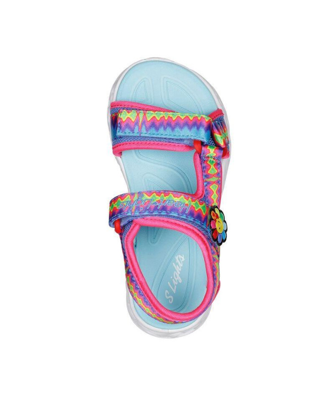 Sandalias Skechers Heart Lights - Miss V Niña Rosa