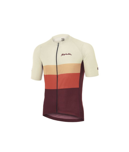 Maillot de Cyclisme Spiuk M/C Haut Ten Homme Marron