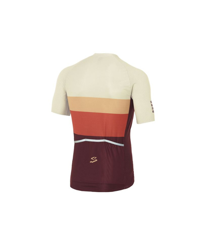 Maillot de Ciclismo Spiuk M/C Top Ten Homem Marron