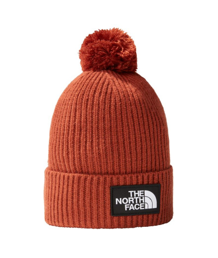 Bonnet de Montagne The North Face Logo Box Pom Brown