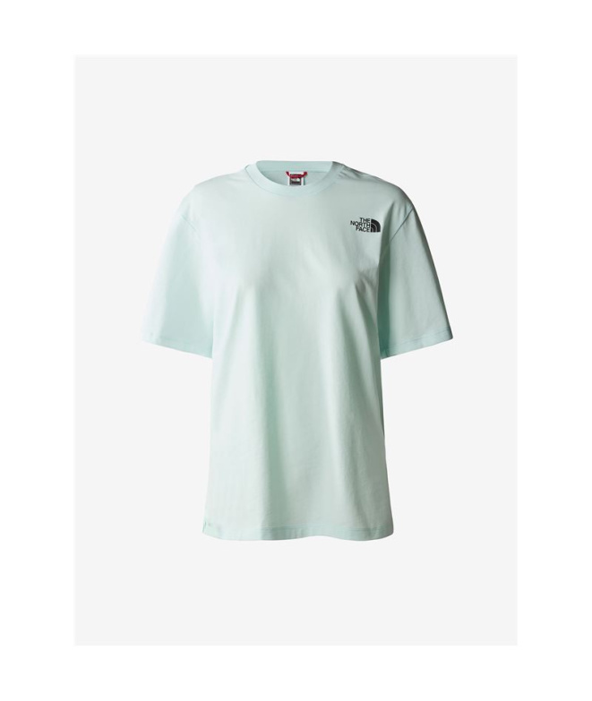 Camiseta The North Face Relaxed Redbox Mulher Azul