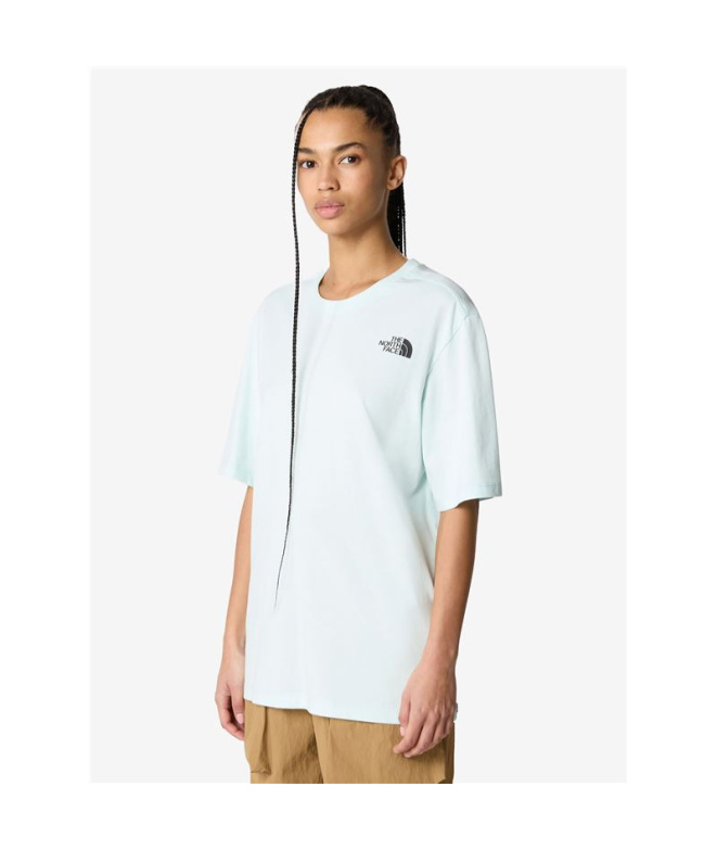 Camiseta The North Face Relaxed Redbox Mulher Azul
