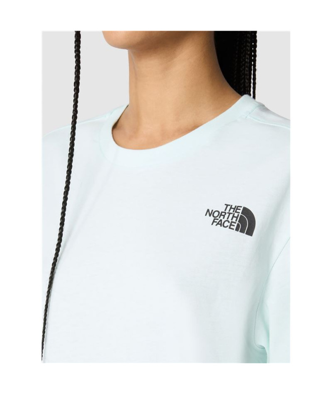 Camiseta The North Face Relaxed Redbox Mulher Azul