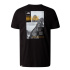 Camiseta de Montanha The North Face Collage Black Homem