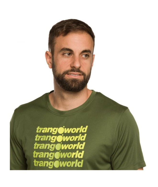Camiseta de Montanha Trangoworld Arbas Homem Verde