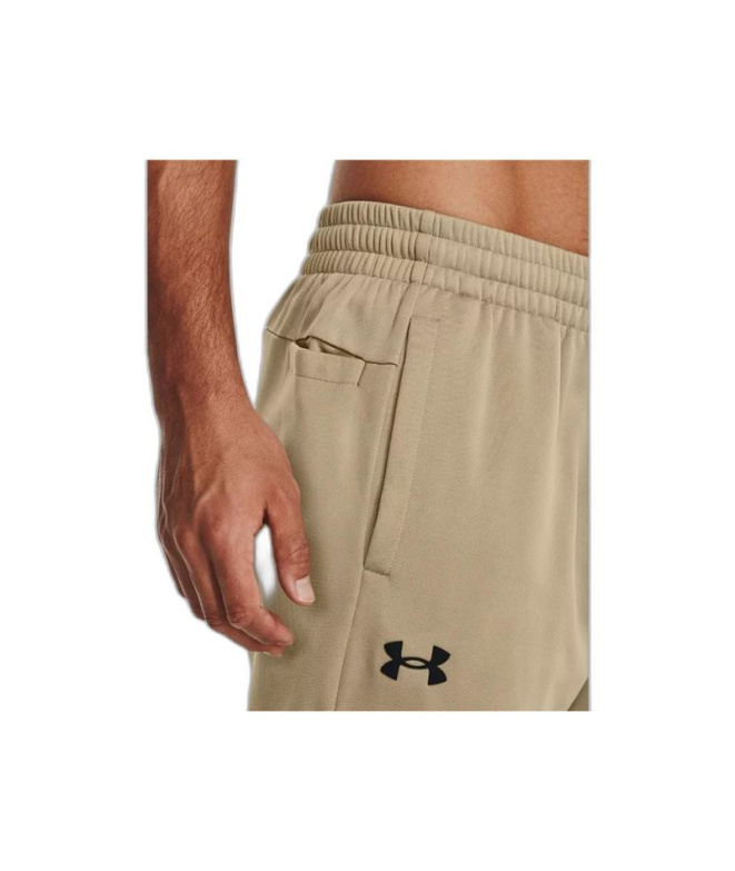 Pantalons Under Armour Fleece Beige Homme