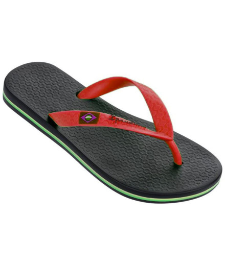 Chinelos Ipanema Clas Brasil II Preto/Vermelho