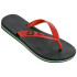 Chinelos Ipanema Clas Brasil II Preto/Vermelho