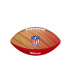Bola de Futebol Americano Wilson Nfl Team Tailgate Fb Sf Jr Vermelho/Dourado