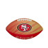Bola de Futebol Americano Wilson Nfl Team Tailgate Fb Sf Jr Vermelho/Dourado