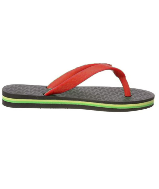 Chinelos Ipanema Clas Brasil II Preto/Vermelho