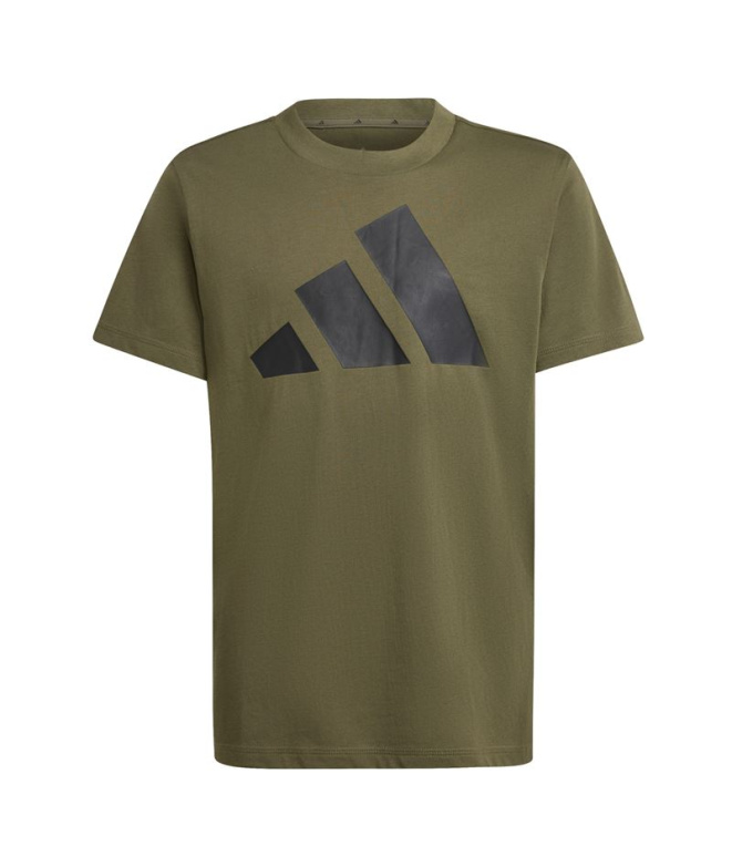 Camiseta Infantil adidas Big Logo 160 Estoli/Preta