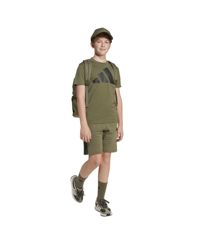 T-shirt Enfant adidas Big Logo 160 Estoli/Noir