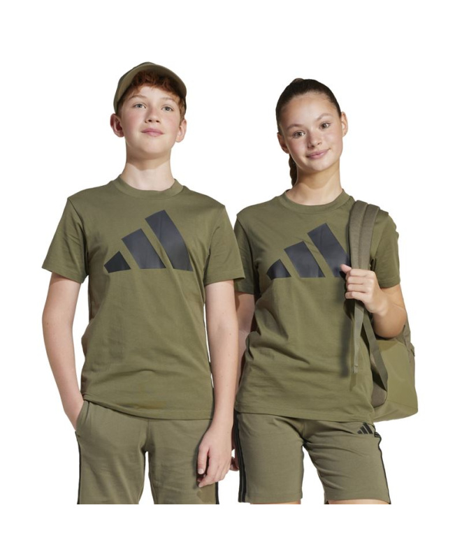 Camiseta Infantil adidas Big Logo 160 Estoli/Preta