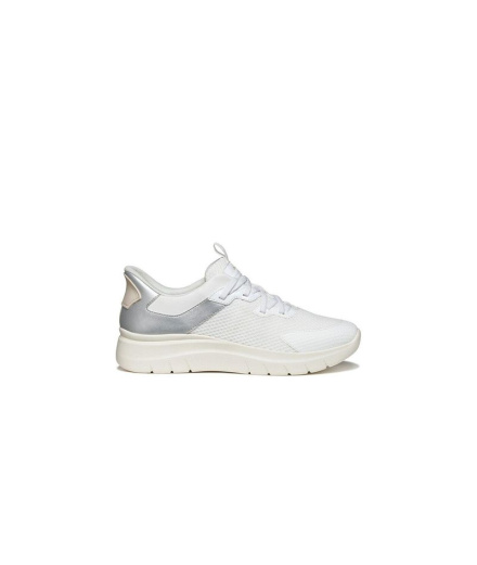 Zapatillas Geox D Plummery Plus Mujer Blanco/Plata