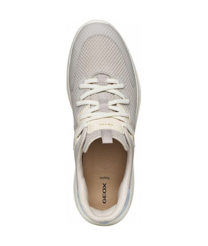 Zapatillas Geox D Plummery Plus Mujer Blanco/Plata