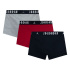 Cuecas Jordan Jhm Flight Cotton Homem , Pacote com 3, Vermelhas/Pretas