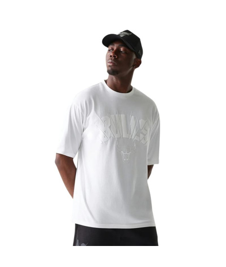 Camiseta branca Homem New Era NBA Core Plus Chicago Bulls