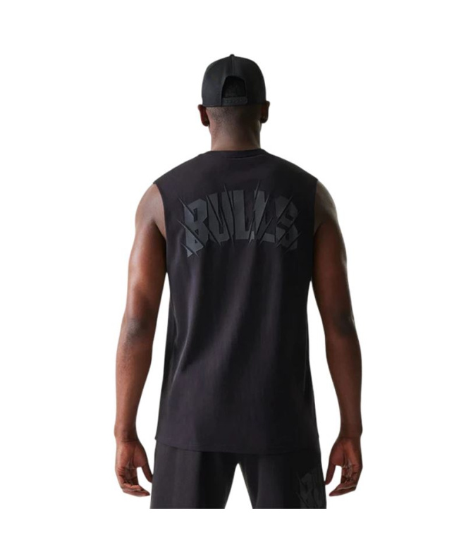 Camiseta preta Homem New Era NBA Chicago Bulls