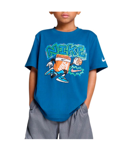 Camiseta Menino Nike Chalky Boxy Bball Mystic Navy