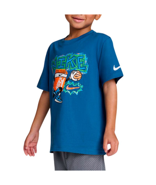 Camiseta Menino Nike Chalky Boxy Bball Mystic Navy