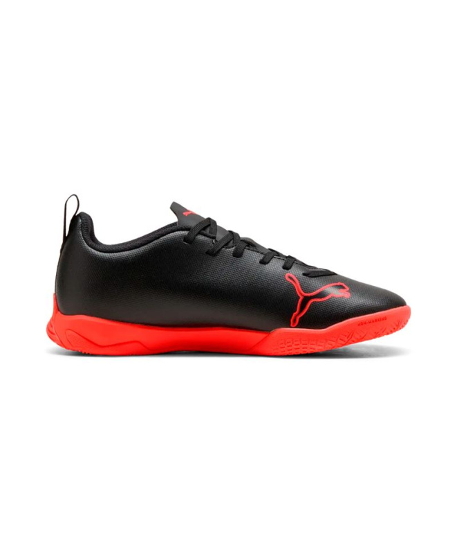 futebol Puma Ultra 6 Play It Jr, Preto-Vermelho