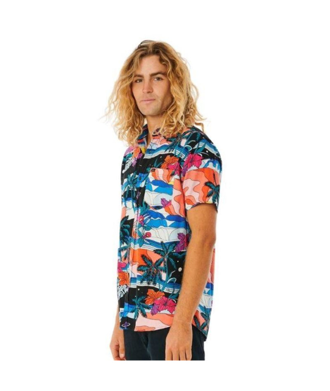 Camisa Rip Curl Party Pack Negro Homem Azul