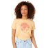 Camiseta Rip Curl Re-Entry Crew Neck Mulher Coral