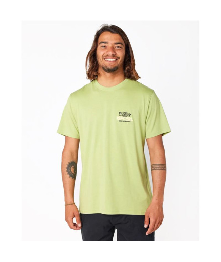 Camiseta  Rip Curl Casual Paradise F&B Homem Khaki