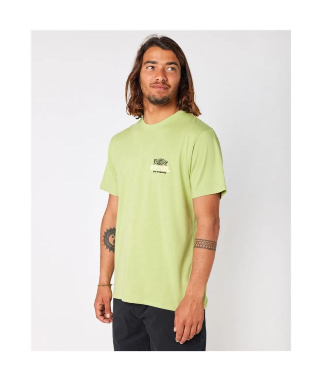 Camiseta  Rip Curl Casual Paradise F&B Homem Khaki