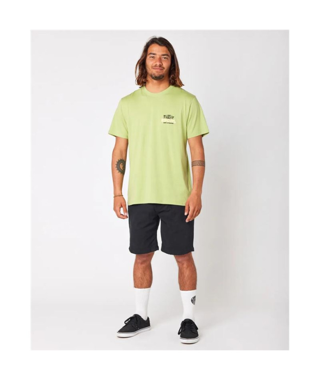 Camiseta  Rip Curl Casual Paradise F&B Homem Khaki