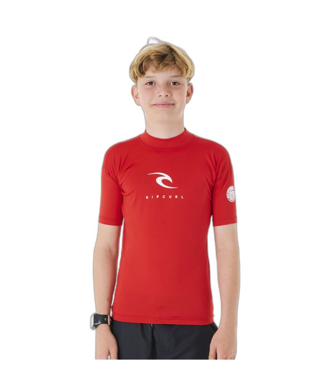 Licra de Surf Rip Curl Corps S/S Rash Vest Enfant