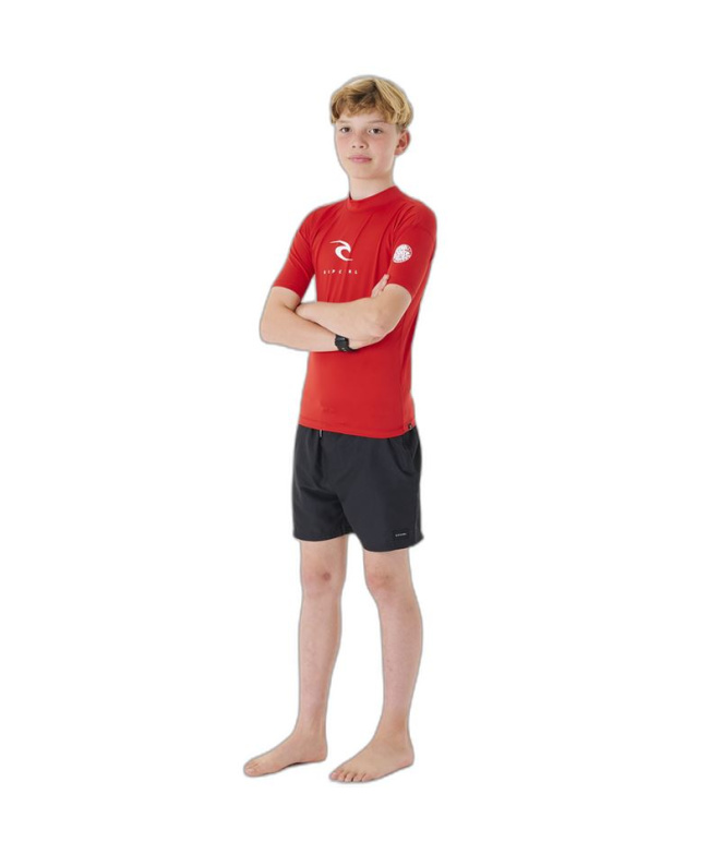 Licra de Surf Rip Curl Corps S/S Rash Vest Enfant
