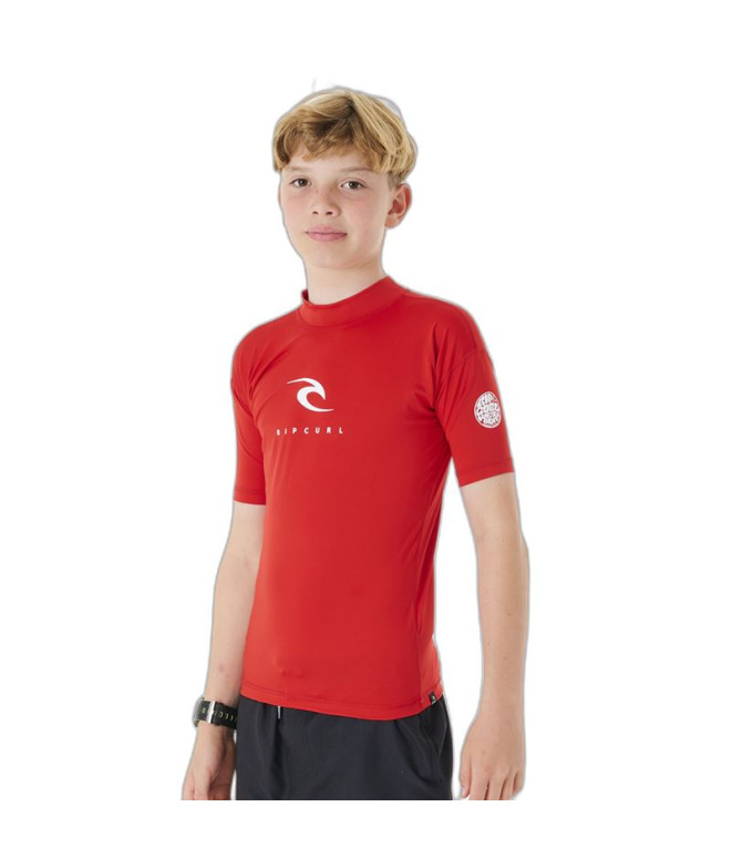 Licra de Surf Rip Curl Corps S/S Rash Vest Enfant