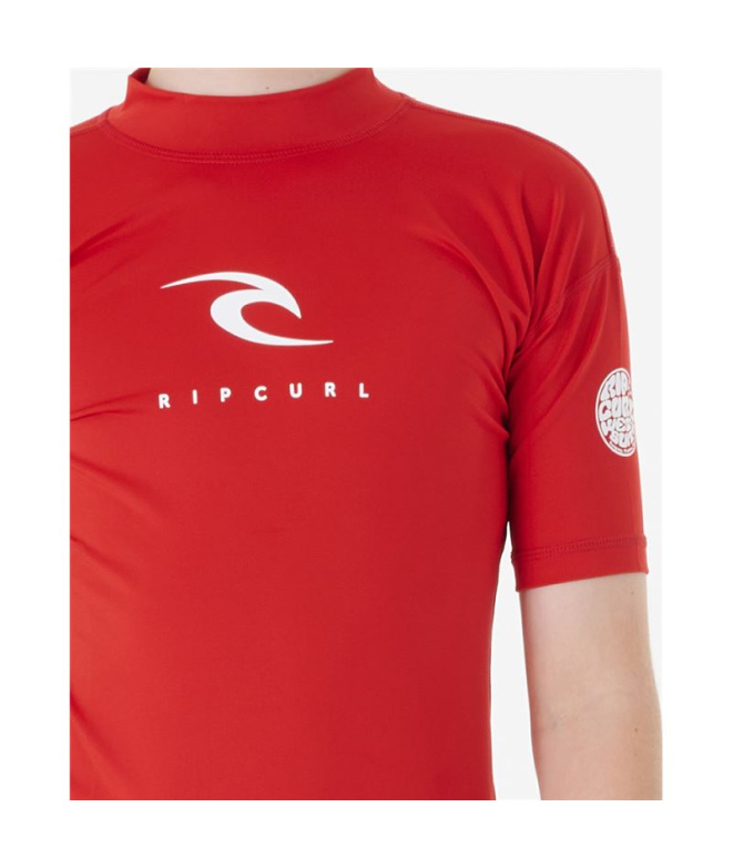 Licra de Surf Rip Curl Corps S/S Rash Vest Enfant