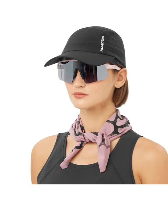 Gorra de Running Salomon Shkout Deep Black