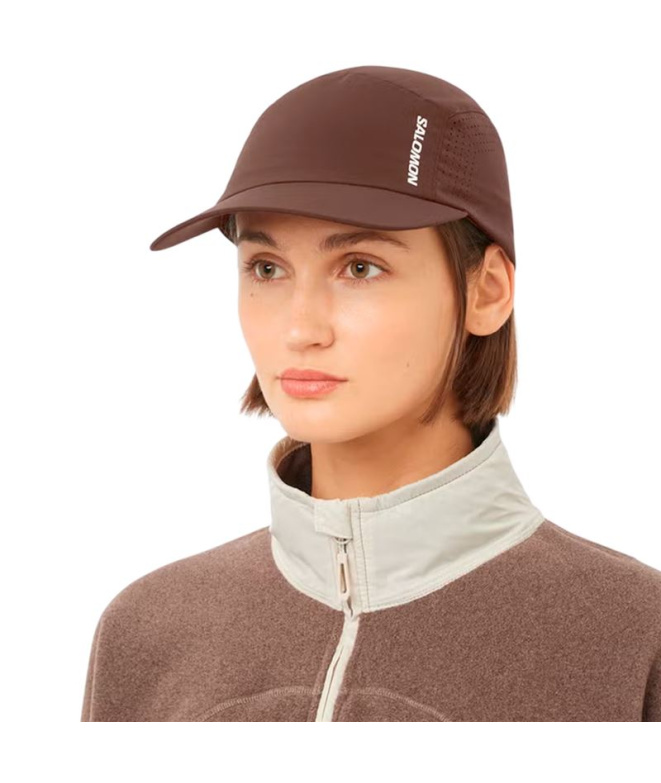 Boné Running Salomon Shakeout Coffee Bean