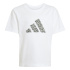 Set Fato de treino adidas tamanho G com 3 listras Infantil branco/Sama/Carbono