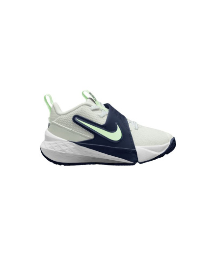 Chuteiras Nike Team Hustle D 12 Infantil brancas