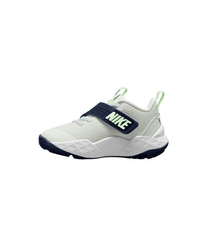 Bottes Nike Team Hustle D 12 Enfant blanches