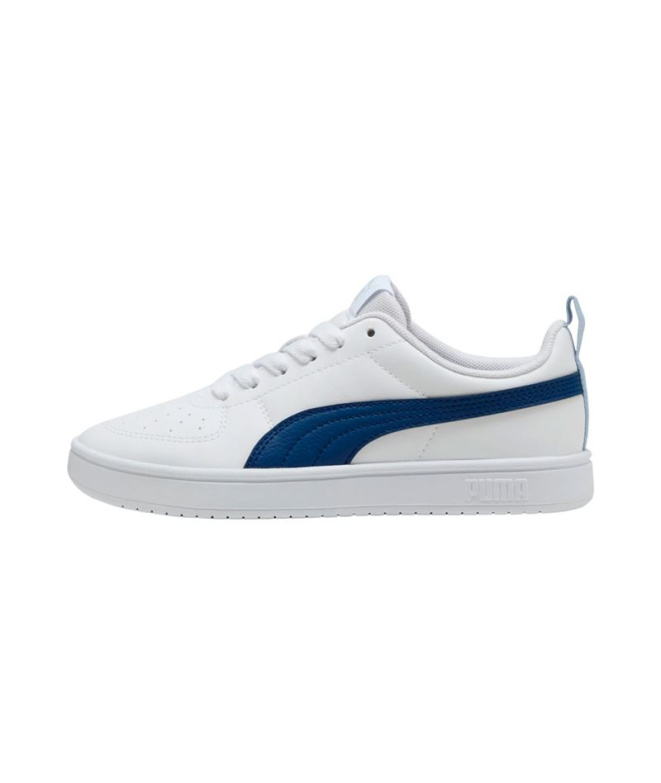 Zapatillas Puma Rickie Jr, White-Blue Jewel, Niño
