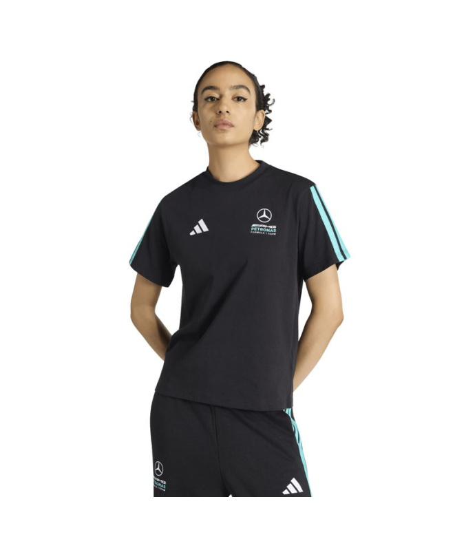 Camiseta Mulher adidas Mer DNA preta/Semmen