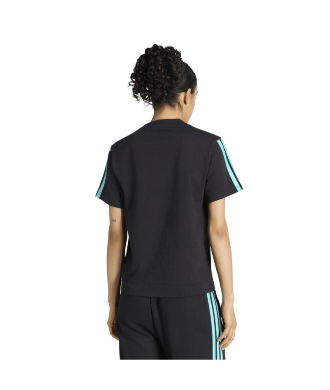 Camiseta Mulher adidas Mer DNA preta/Semmen