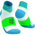 Meias Trail Compressport Ultra Trail Low Azul Royal/Verde